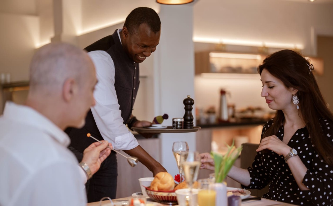 Gemeinsames Fr&uuml;hst&uuml;ck in entspannter Atmosph&auml;re