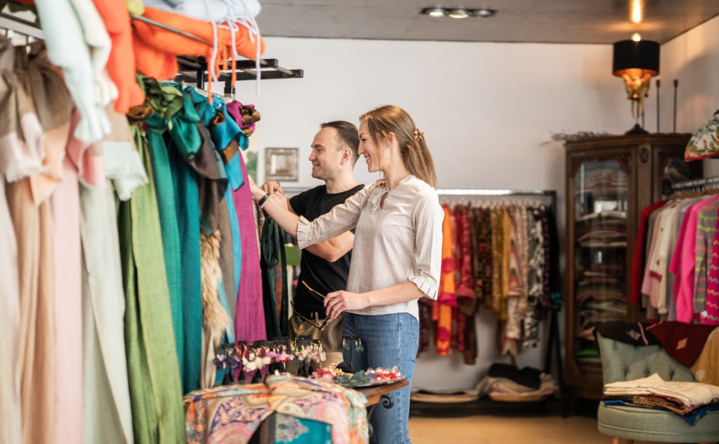 Shopping in den Salzburger Altstadtgassen
