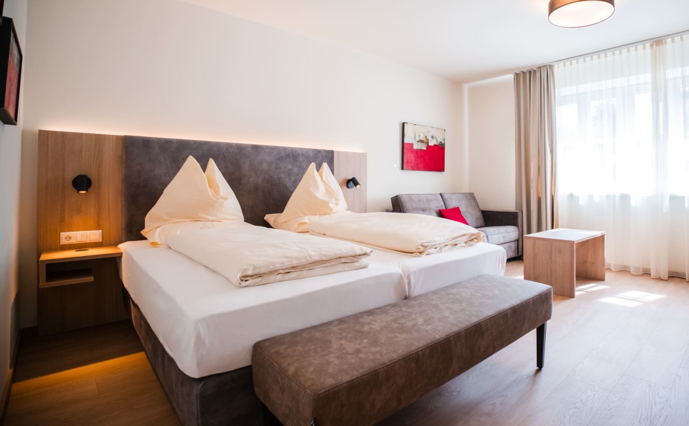 Salzburg &ndash; Suite Exklusiv in der Rosenvilla mit komfortablem Doppelbett